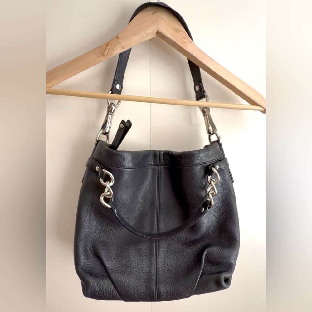 Coach Perfect condition black top grain leather hobo/satchel/shoulder bag